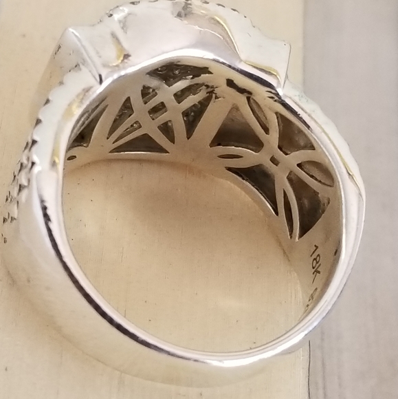 Effy 18k sterling silver diamond  wheaton ring - Picture 6 of 16